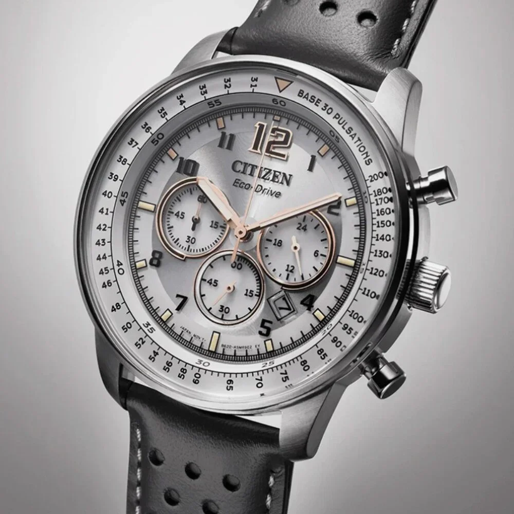 Citizen Men's Chronograph Calendar Eco-Drive Grey Watch 44MM